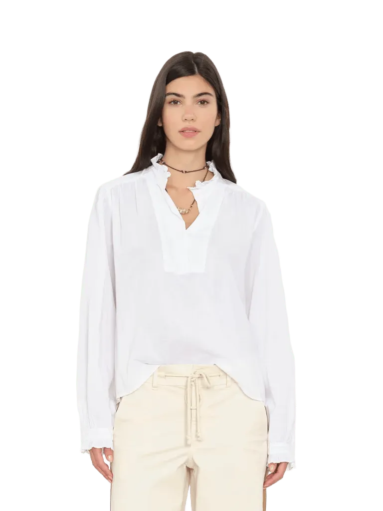 White Dorien Top