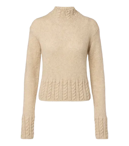 Alpaca and wool-blend sweater