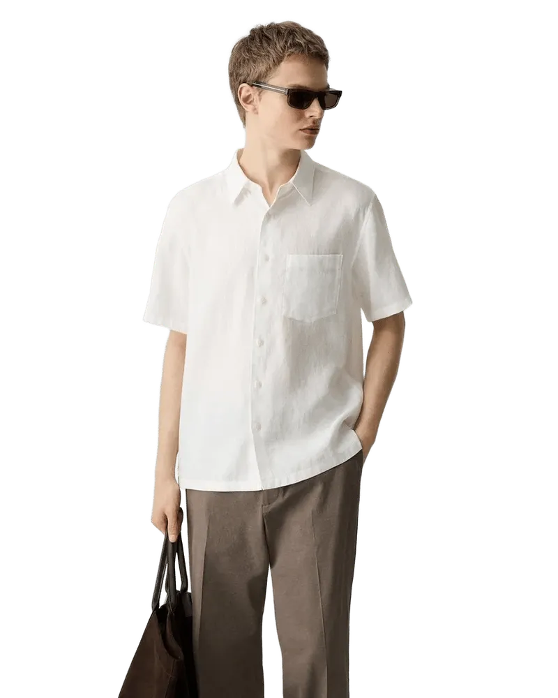 Irving Short-Sleeve Shirt in Relaxed Linen