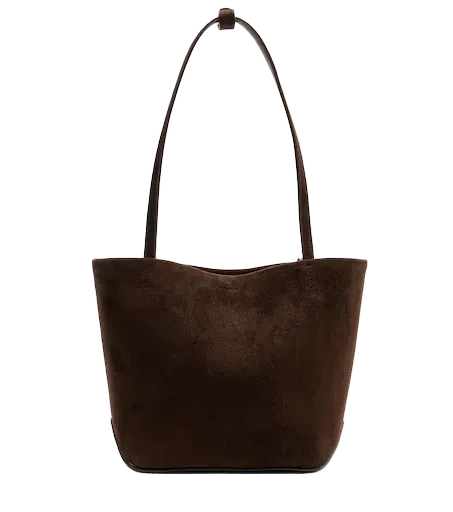 Park Edge Medium suede tote bag