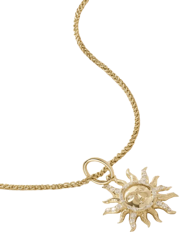 Sol Oriente 14-karat gold diamond necklace