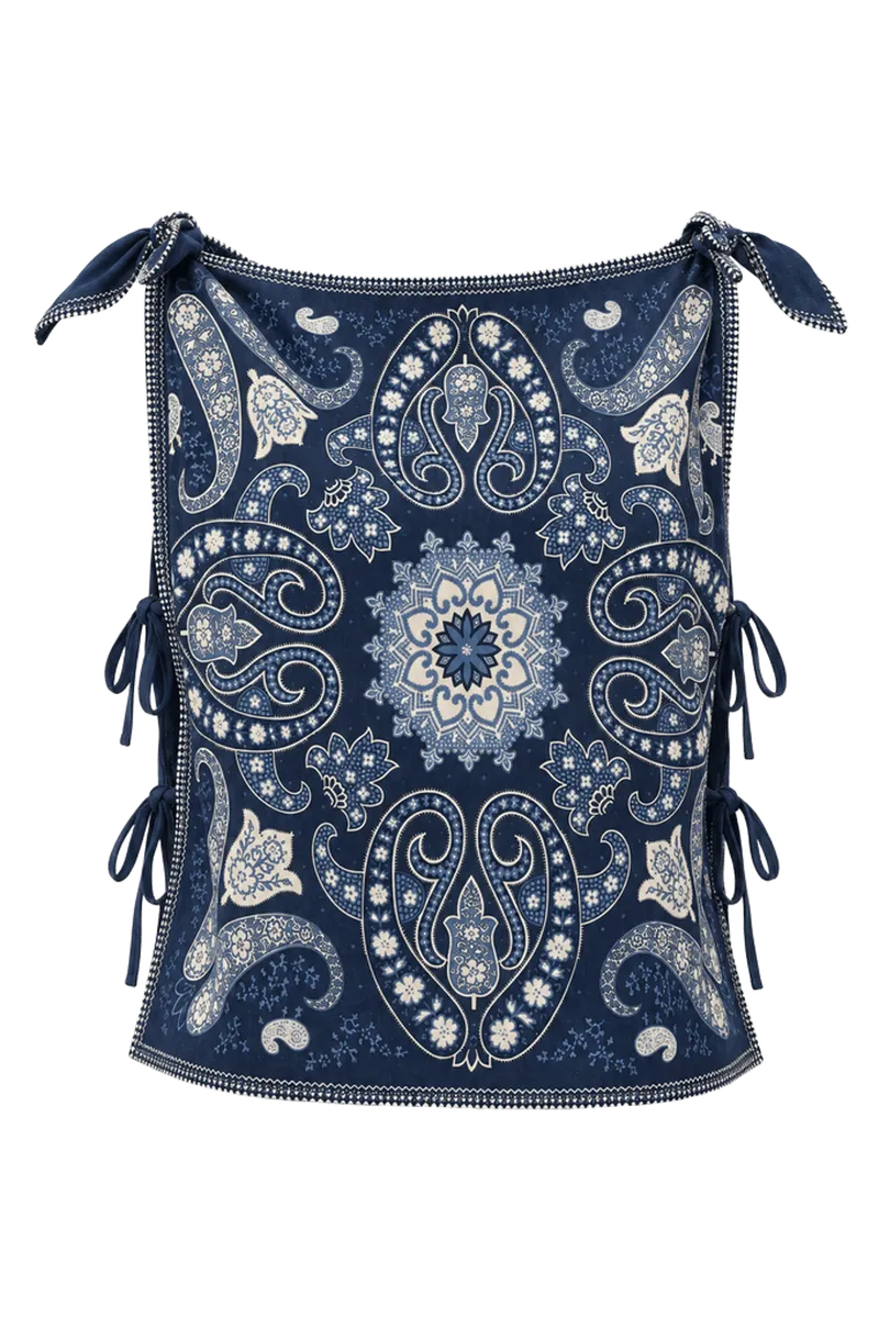 Emelina Print Sleeveless Top