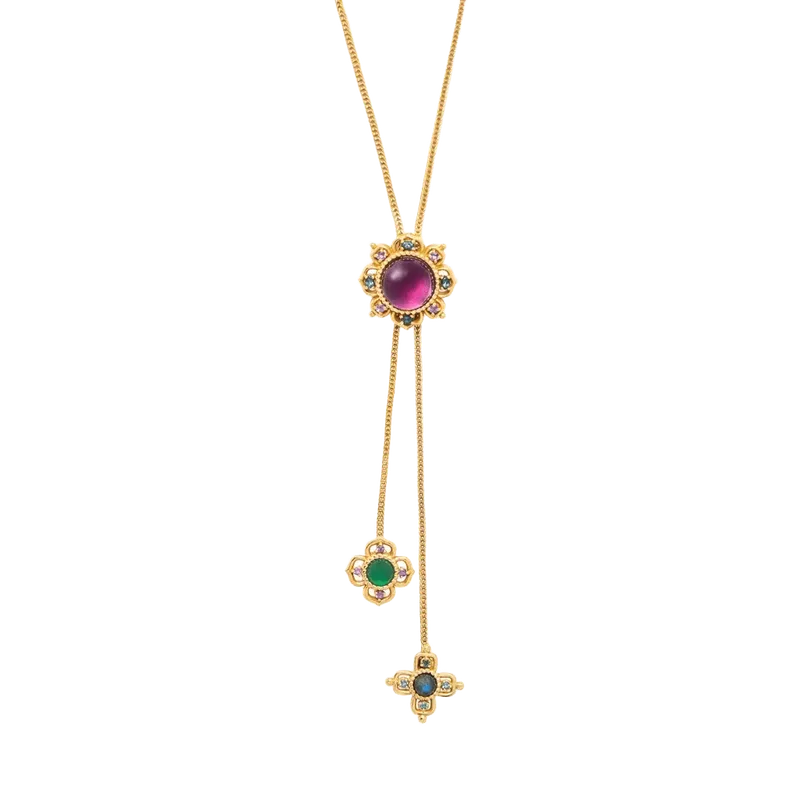 Contessa Bolero Necklace, 24\" in Multi