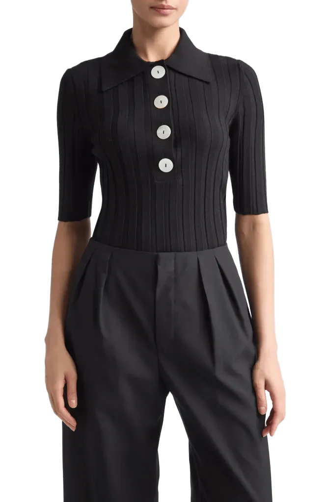 Sugarman Virgin Wool Rib Polo