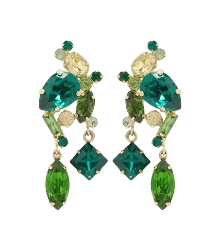 Ambra crystal-embellished drop earrings