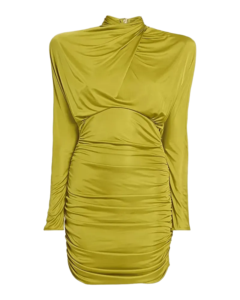 Draped Jersey Mini Dress