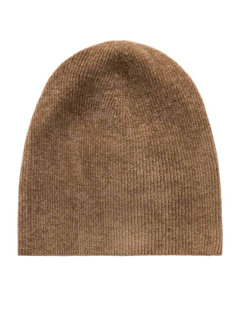 Spire ribbed silk beanie