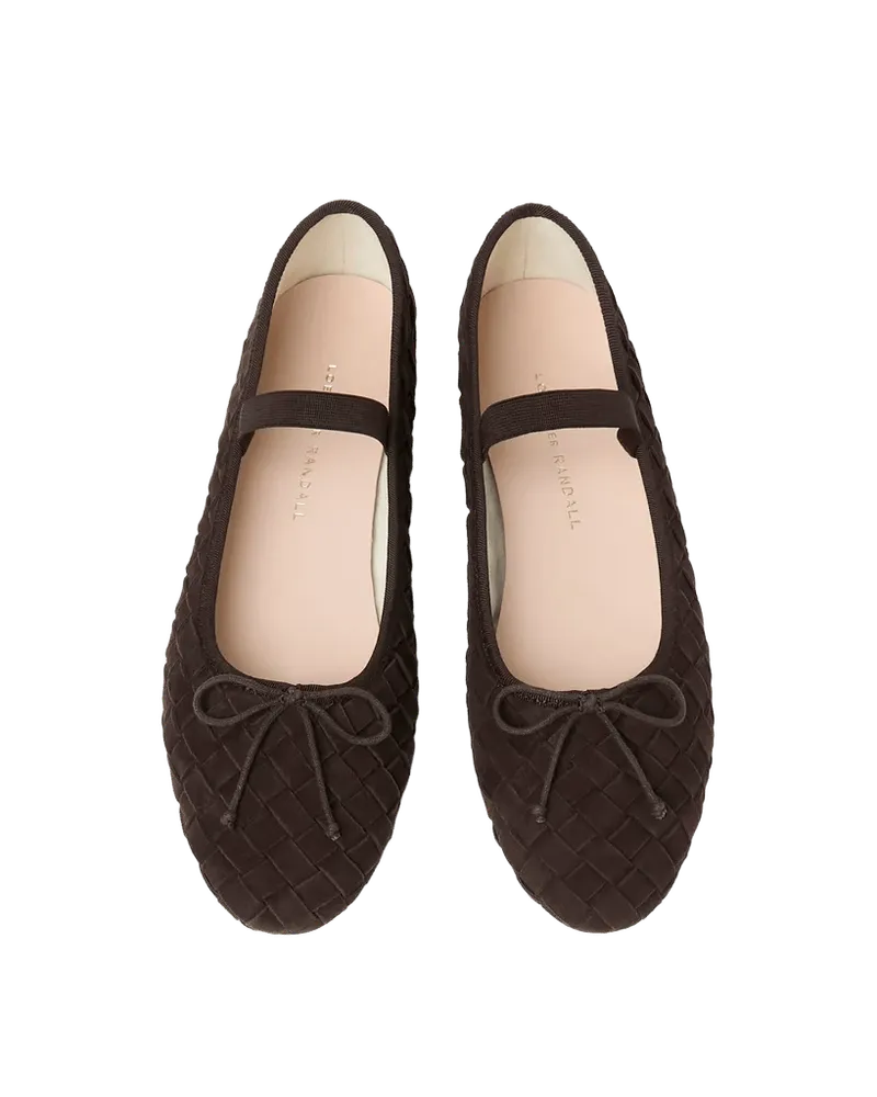 Leonie Brown Woven Ballet Flat