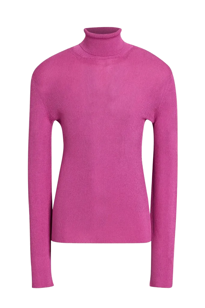 TOM FORD Ribbed Silk Turtleneck Sweater