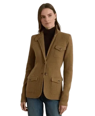 Women's Herringbone Sweater Blazer