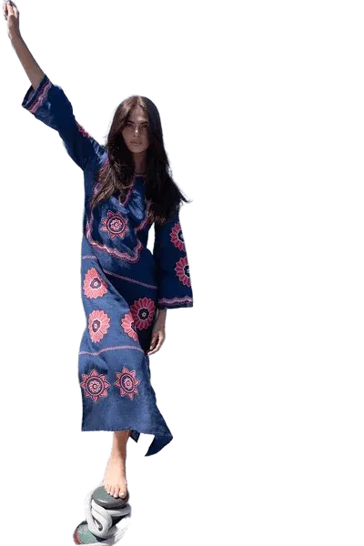 Navy Olivia Kaftan