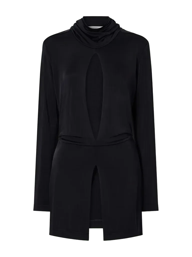 Gitta cut-out jersey blouse
