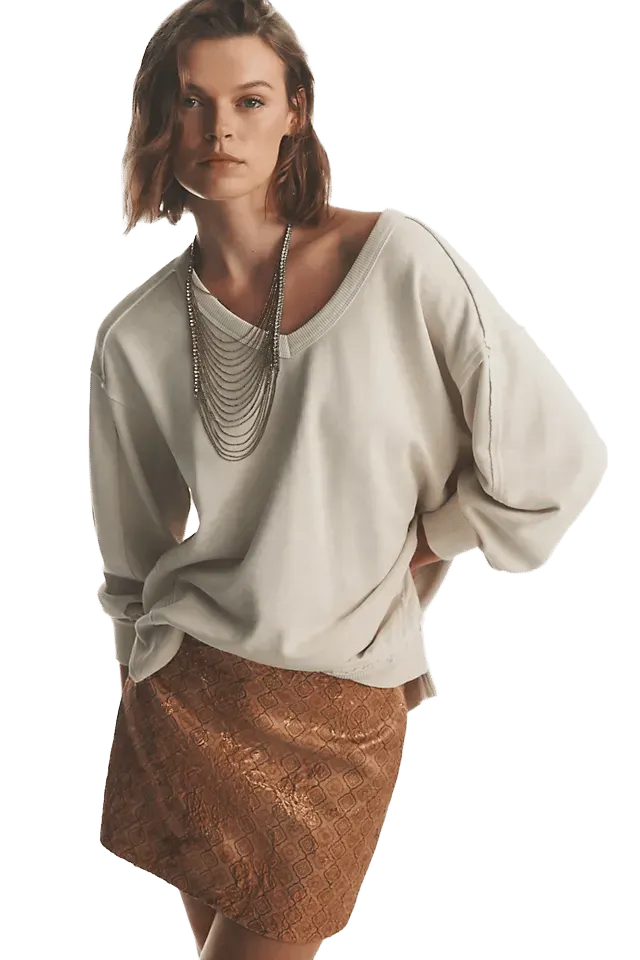 Hemant & Nandita Metallic Mini Skirt