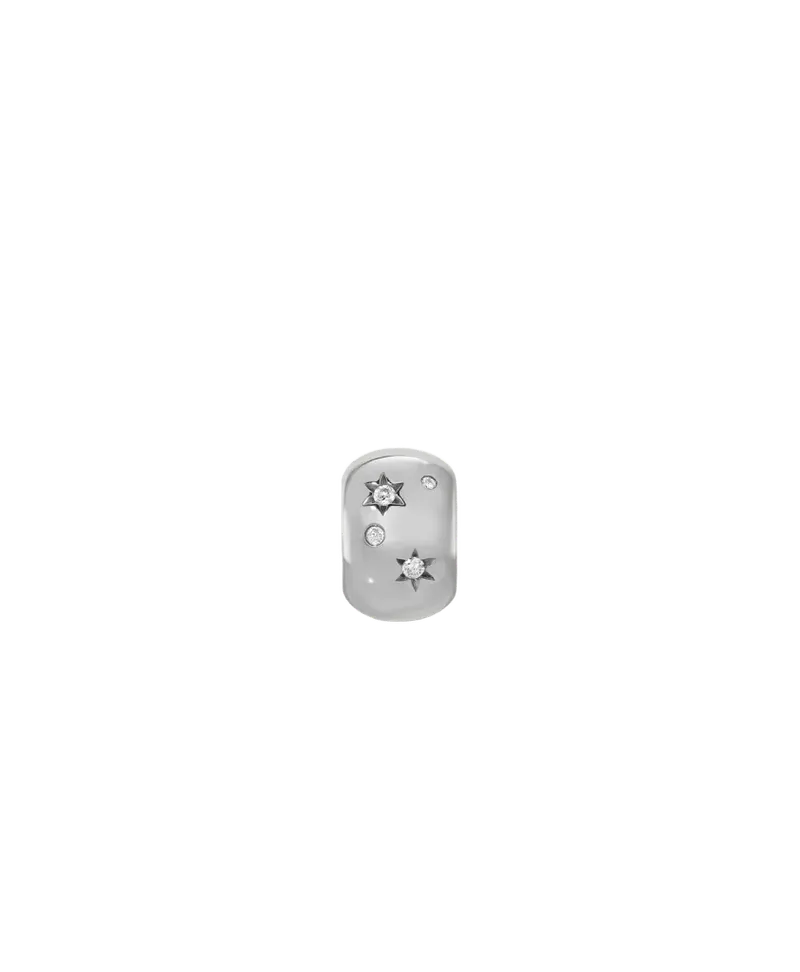 Celestial Diamond Big Bead in Sterling Silver