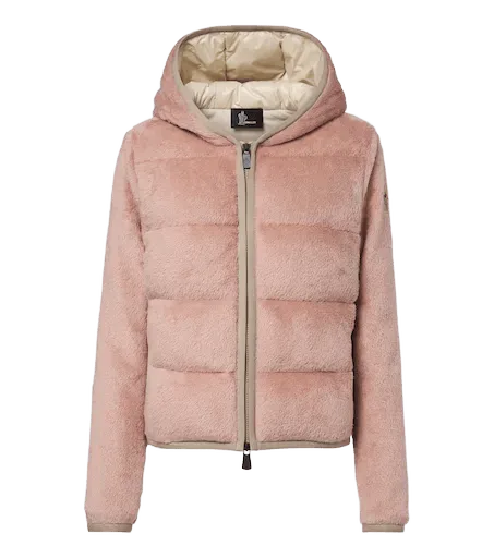 Teddy hooded down cardigan