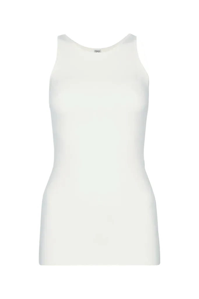 Toteme Compact Tank Top — White
