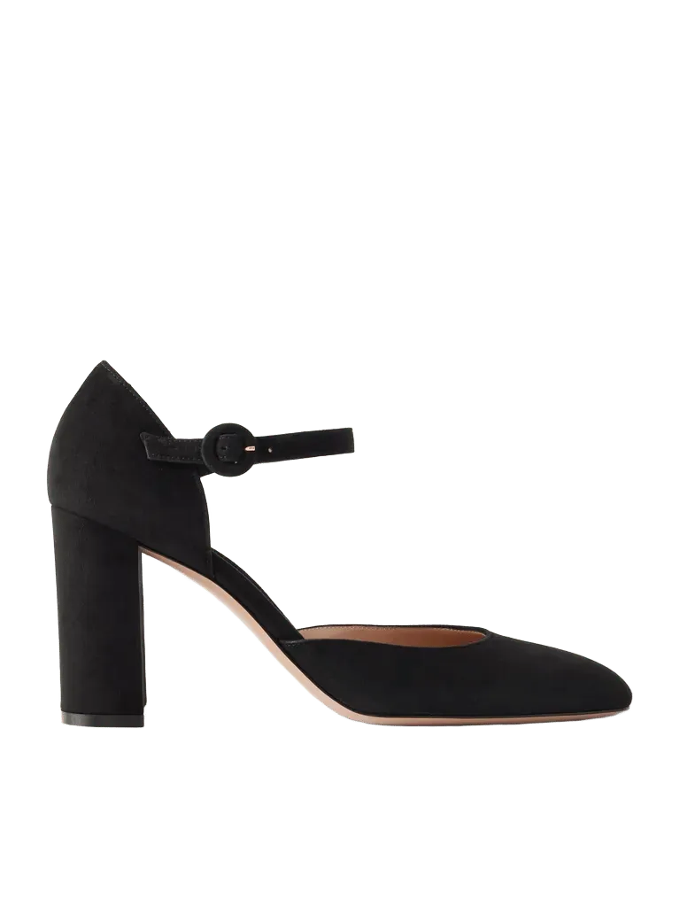 85 suede pumps