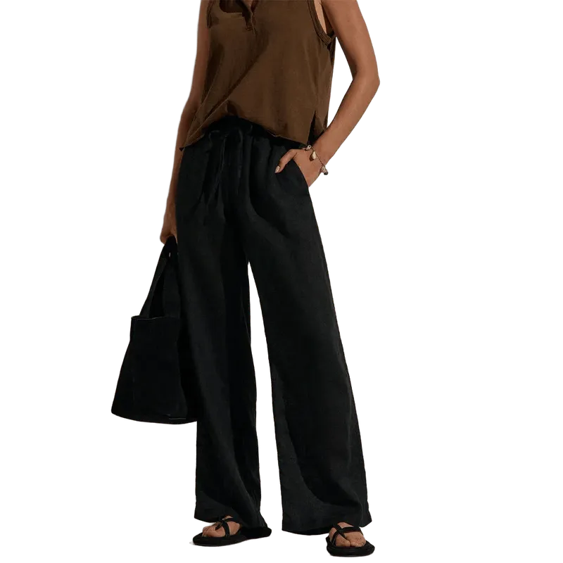 Linen Pant - Black
