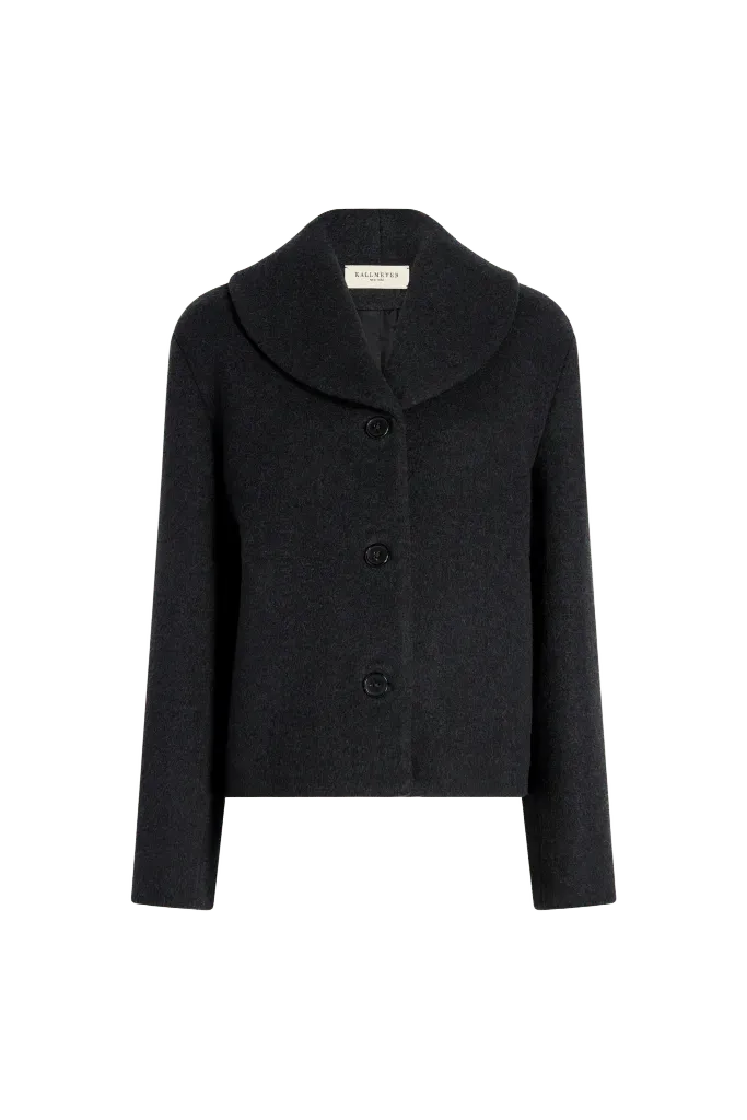 Marlie Shawl Jacket in Virgin Wool