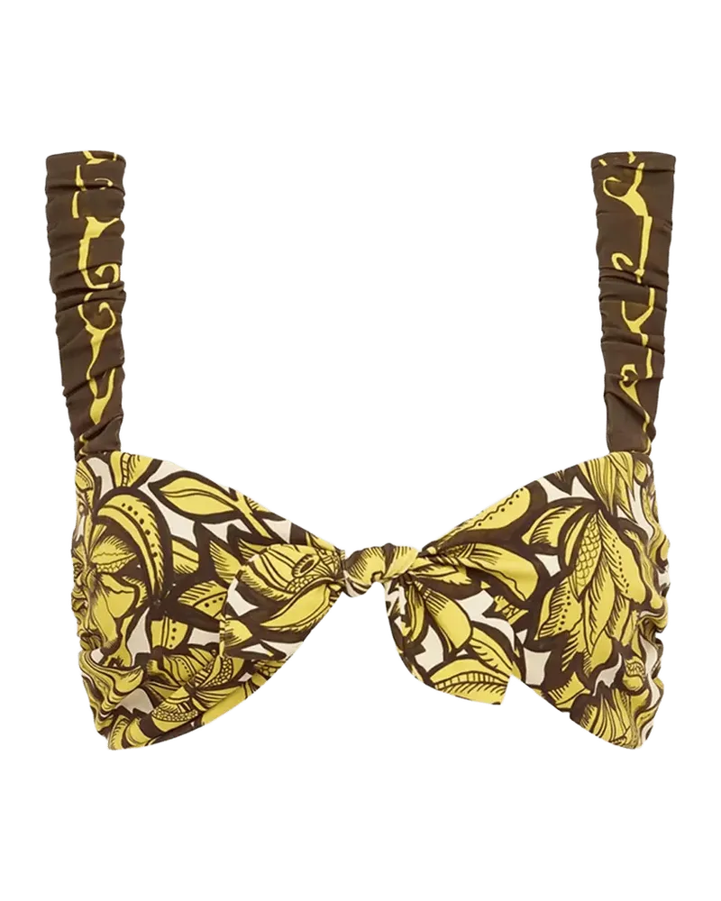 Mona Floral Tie Bikini Top