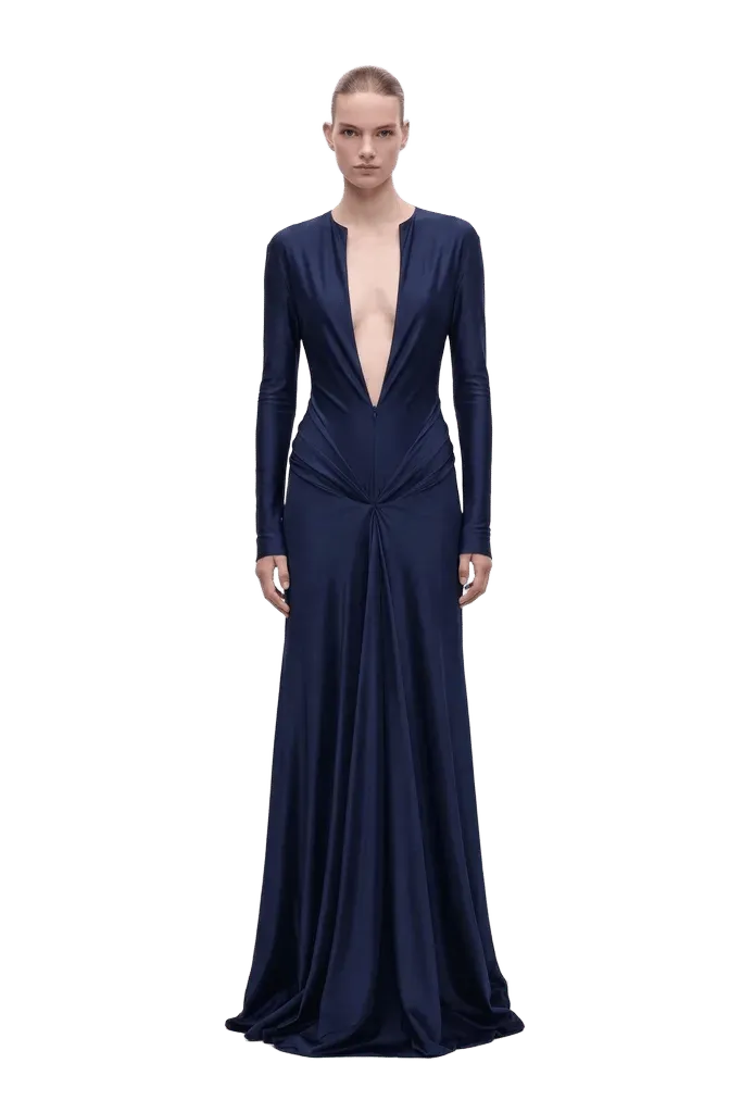 Aida Gown In Navy