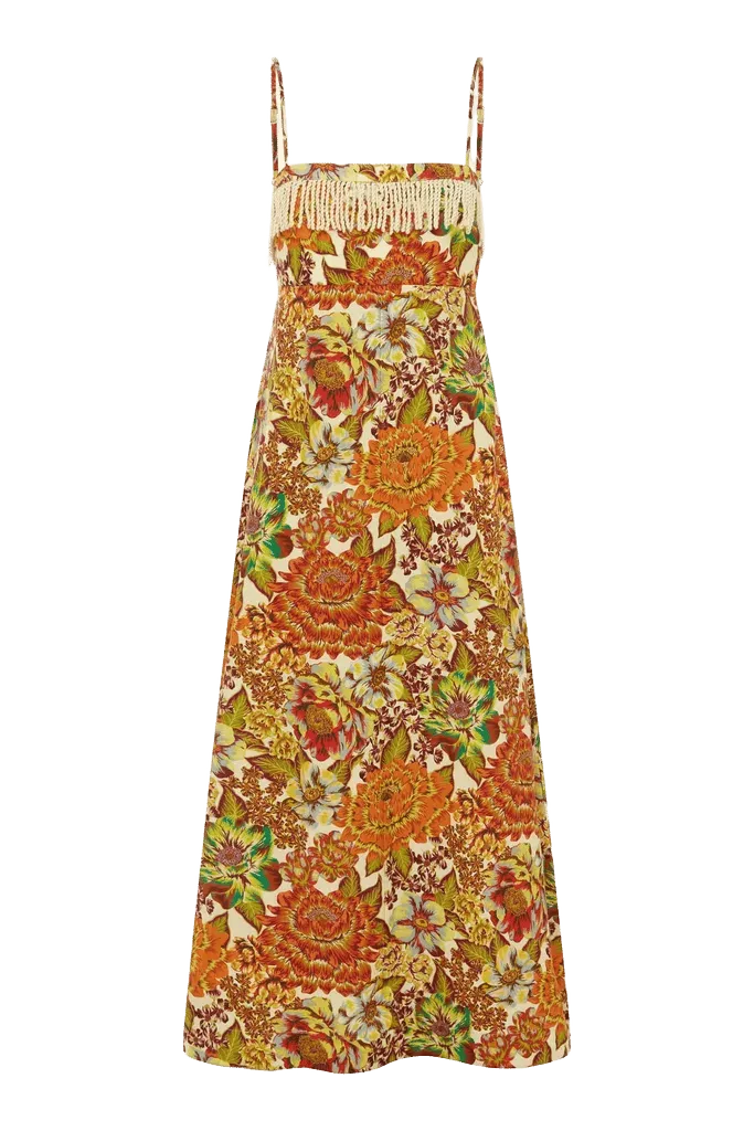 LANA SQUARE NECK DAY DRESS