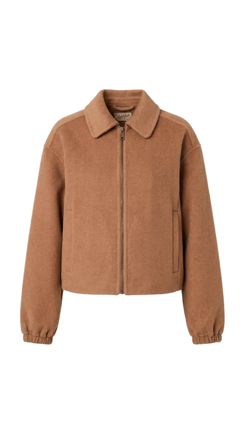 Zip Up Wool Jacket