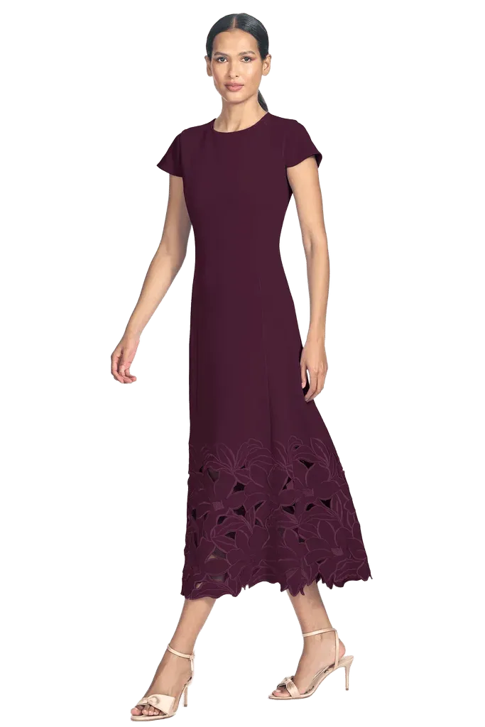 PAOLA DRESS - BLACK CHERRY