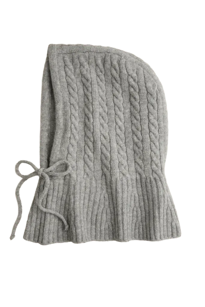 Gray Knit Balaclava