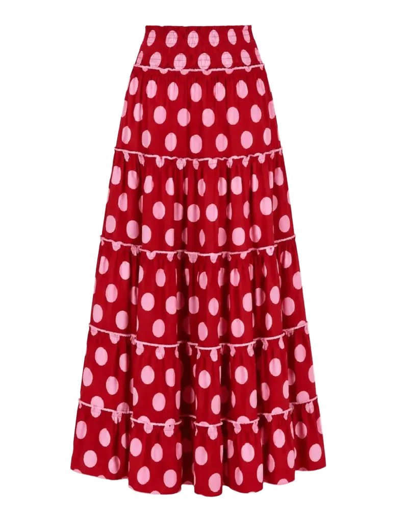 Berry Polka Rah Rah Skirt