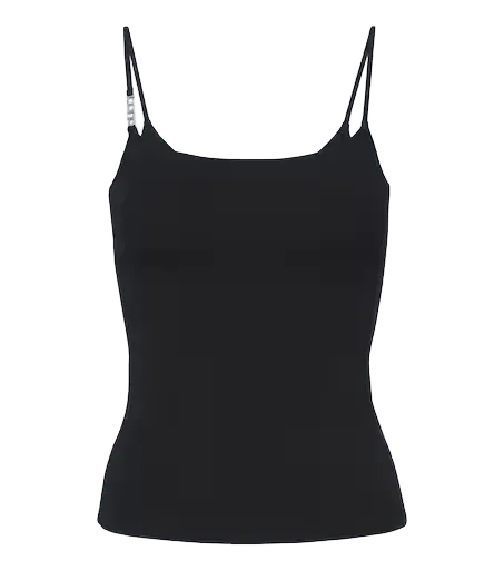 Crêpe jersey top
