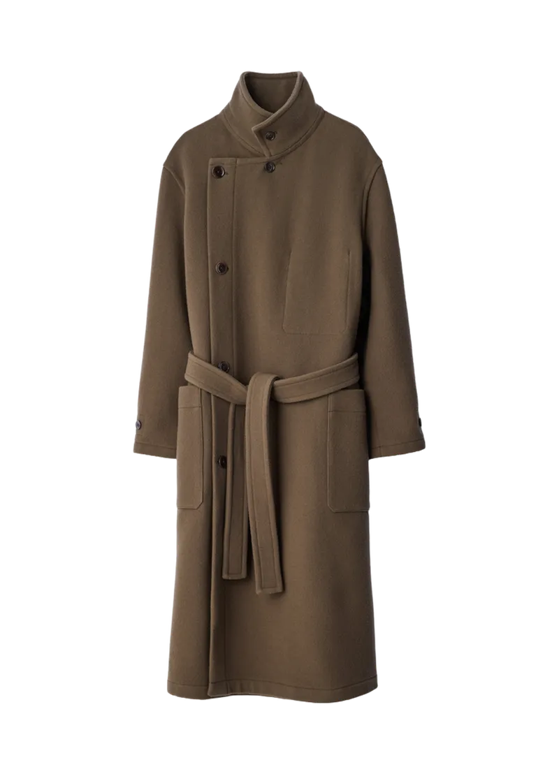 WRAP COAT IN WOOL