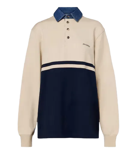 Cotton jersey polo shirt