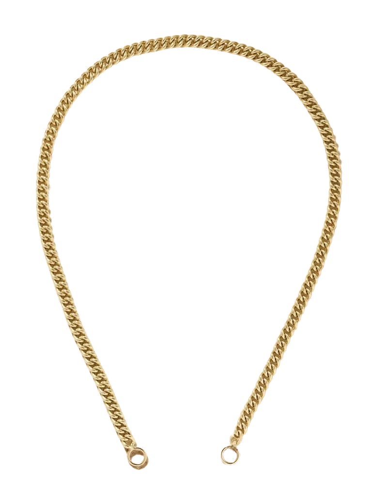 Heavy Curb 14-karat gold necklace - gold - One Size