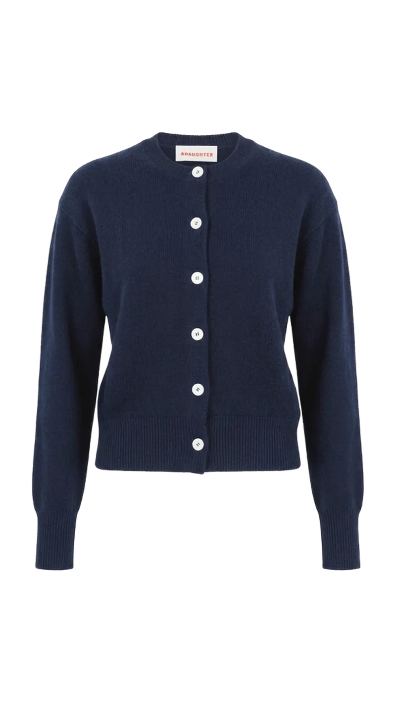 The Ada Crewneck Wool Cardigan