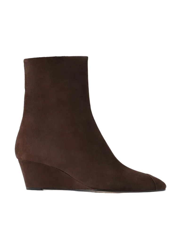 Mia Cap 55 wedge suede ankle boots