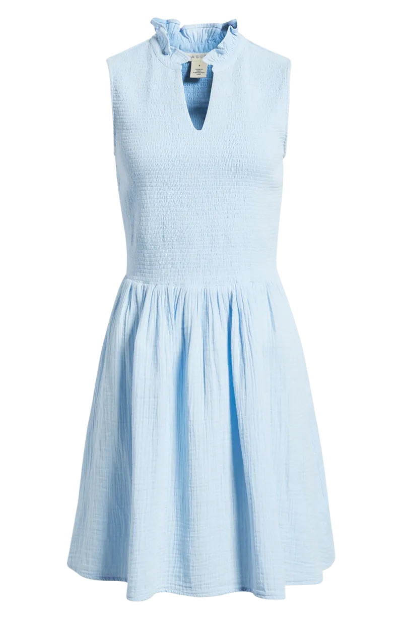 Smock Gauze Minidress