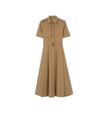 Cotton Poplin Shirt Dress