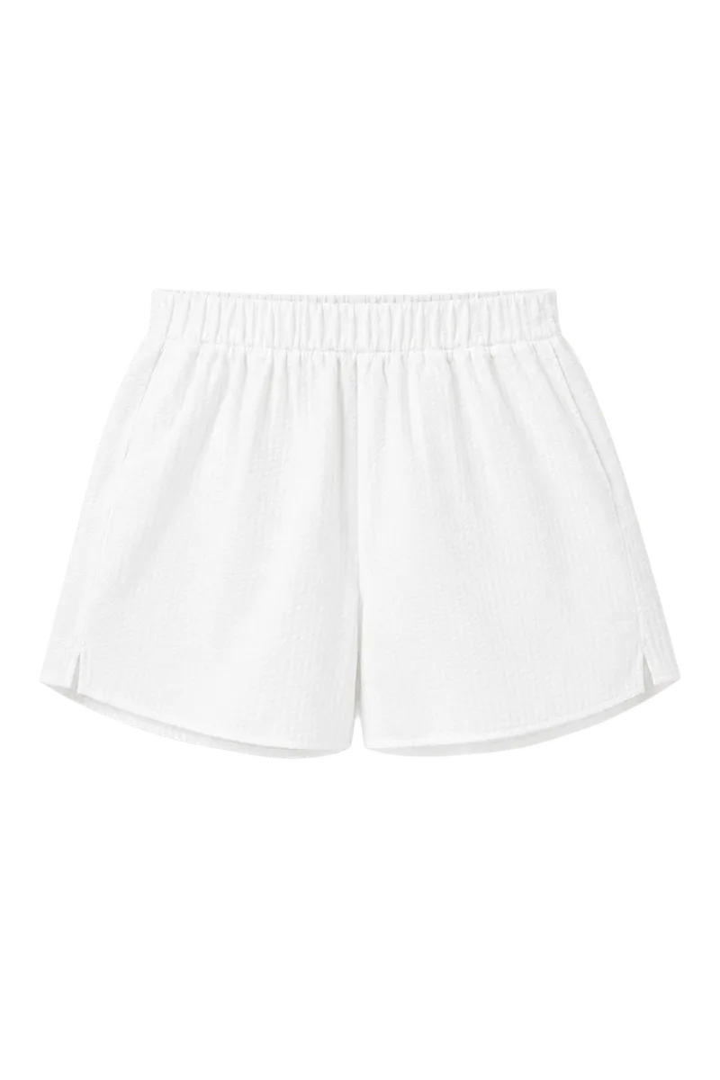 The Boxer: Seersucker, White