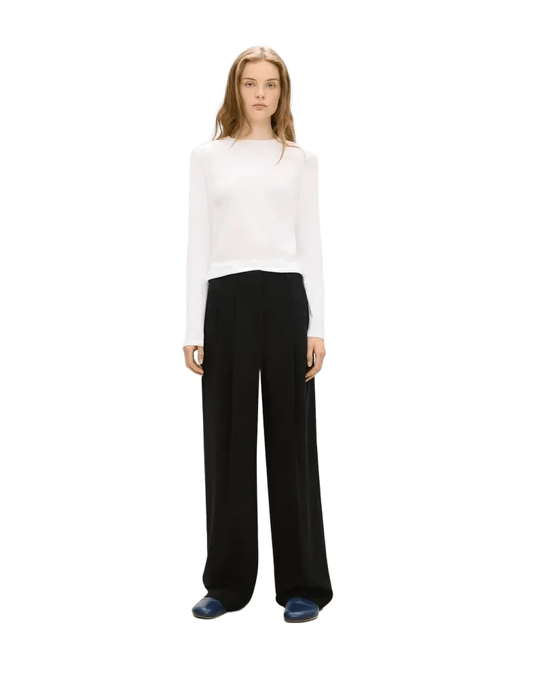 Double Pleat Pant in Admiral Crepe