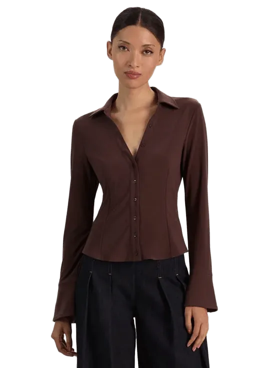FREYA BUTTON DOWN TOP