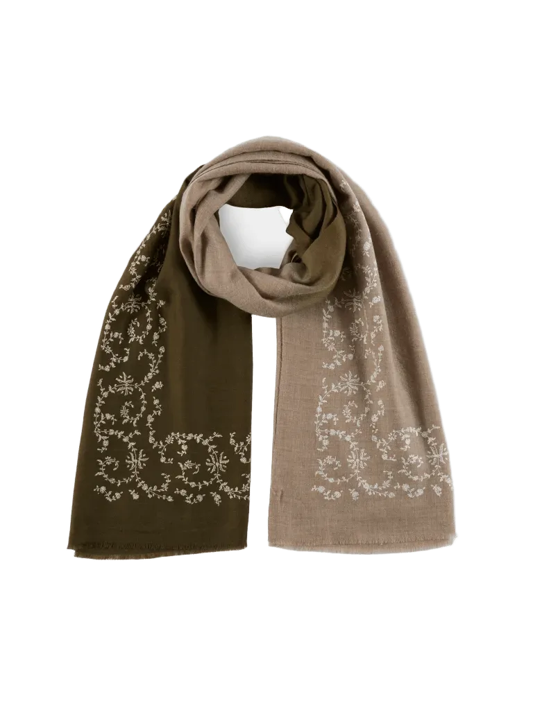 Cashmere Half & Half Scarf (78.5in/2m)