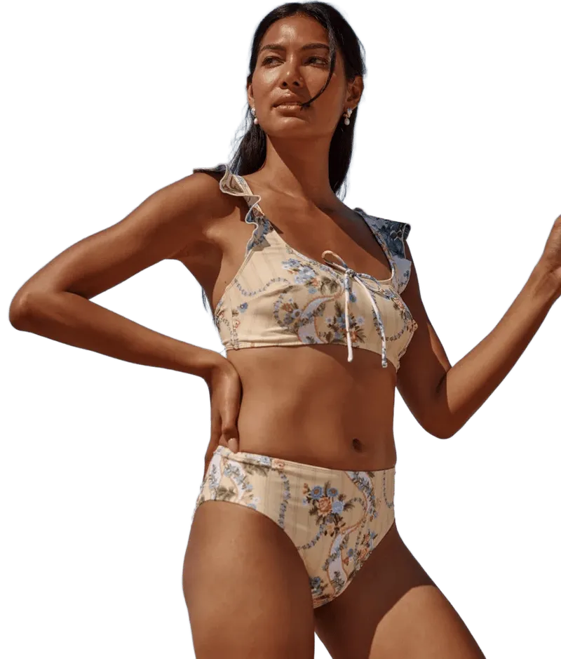 The Flutter Sleeve Haven Bikini Top