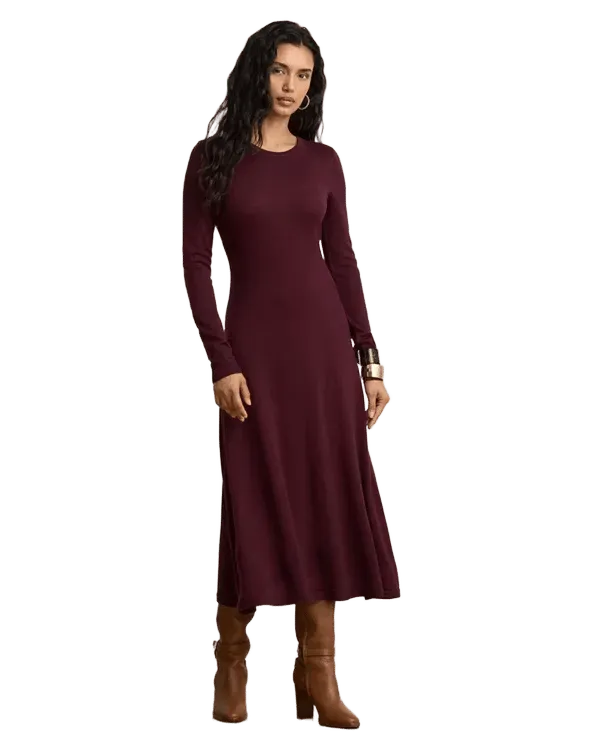 Wool Crewneck Sweater Dress