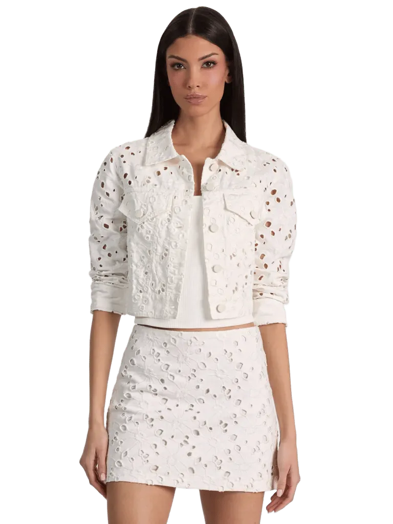 CHLOE DENIM JACKET - OFF WHITE
