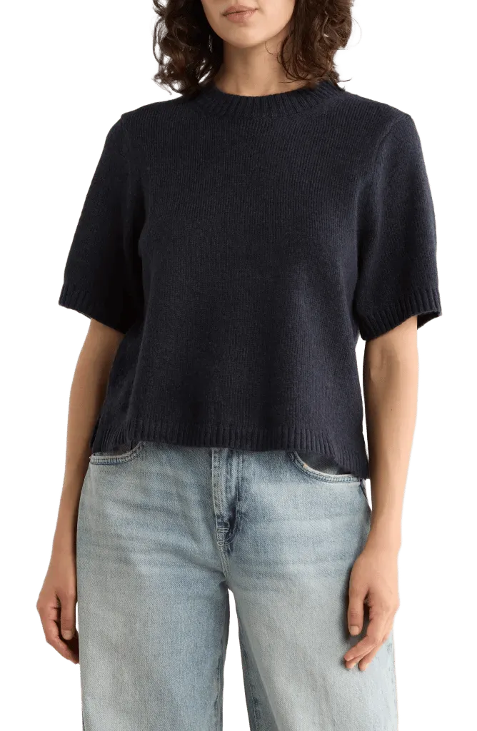 Sarah Short Sleeve Knit Sweater