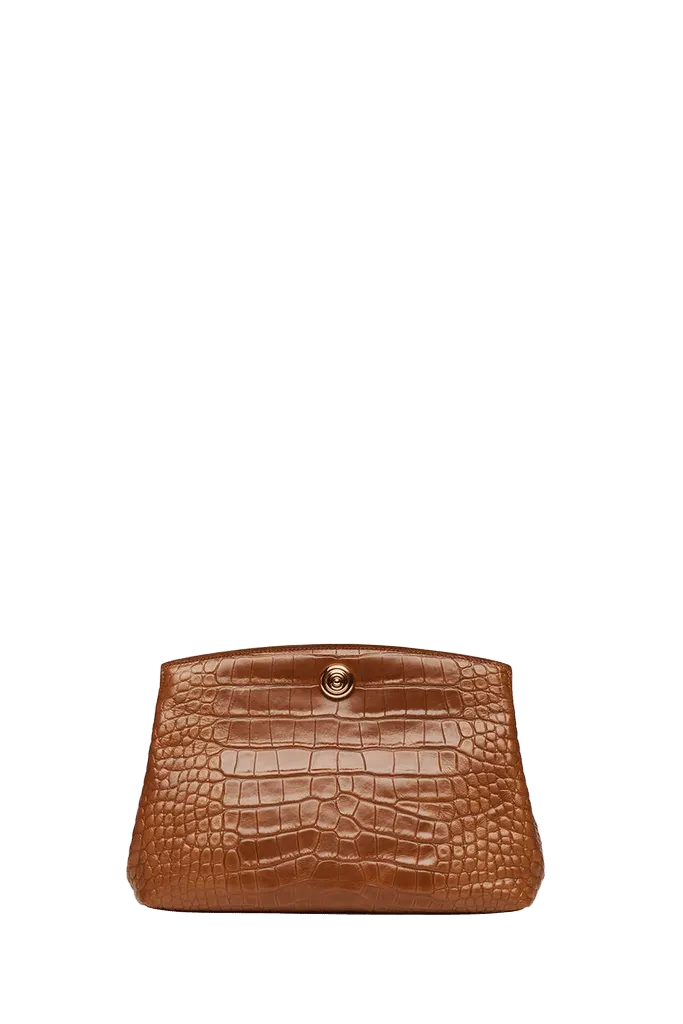 Pushlock Pouch Nougat Croc