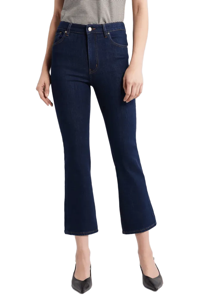 The Reboot High Waist Crop Flare Jeans