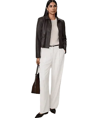 The Belted Pleated Straight Pant
