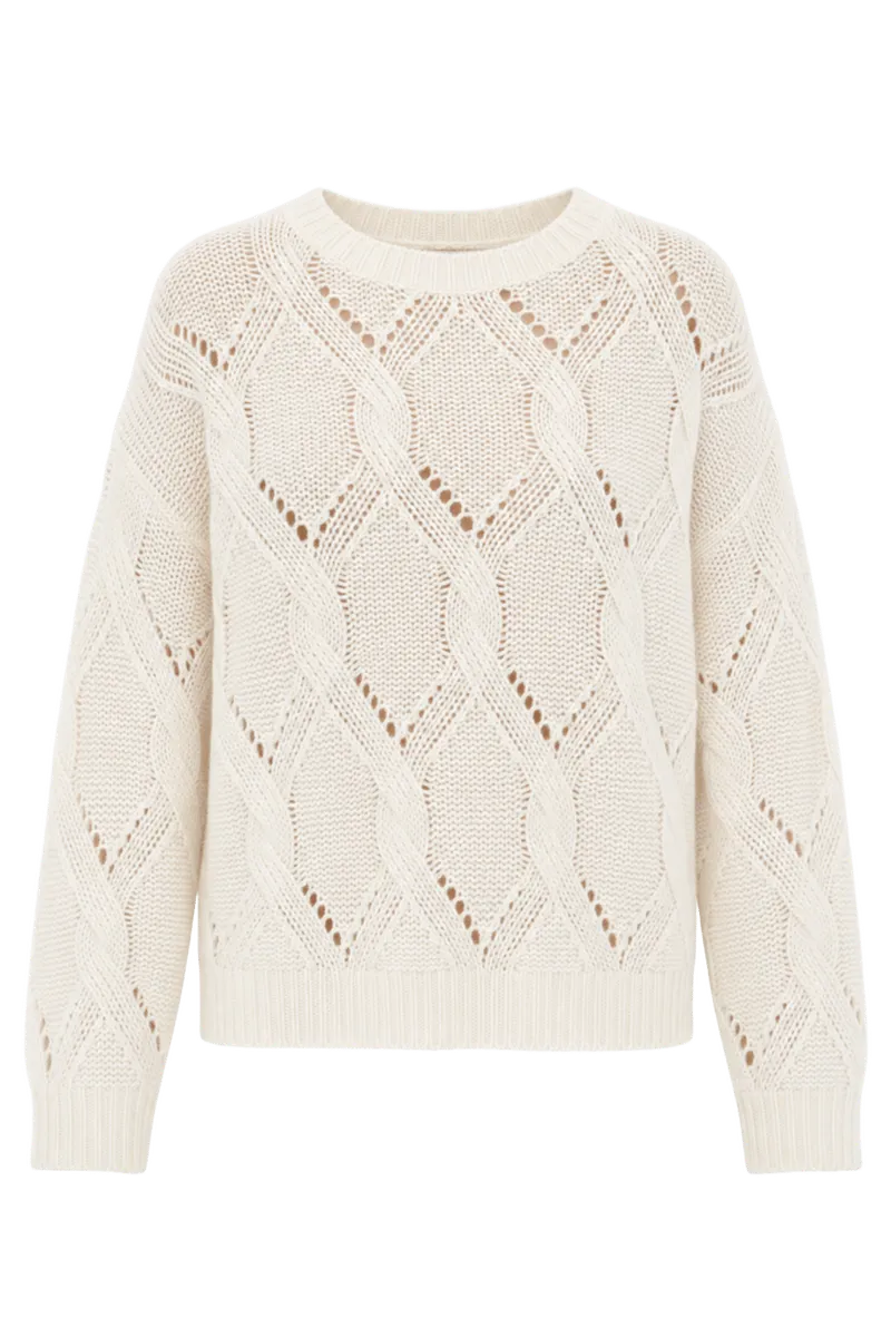 Gia Slouchy Cashmere Crewneck Sweater